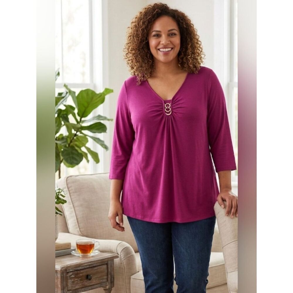 Venezia Top Fuschia/Pink color Sz 26/28